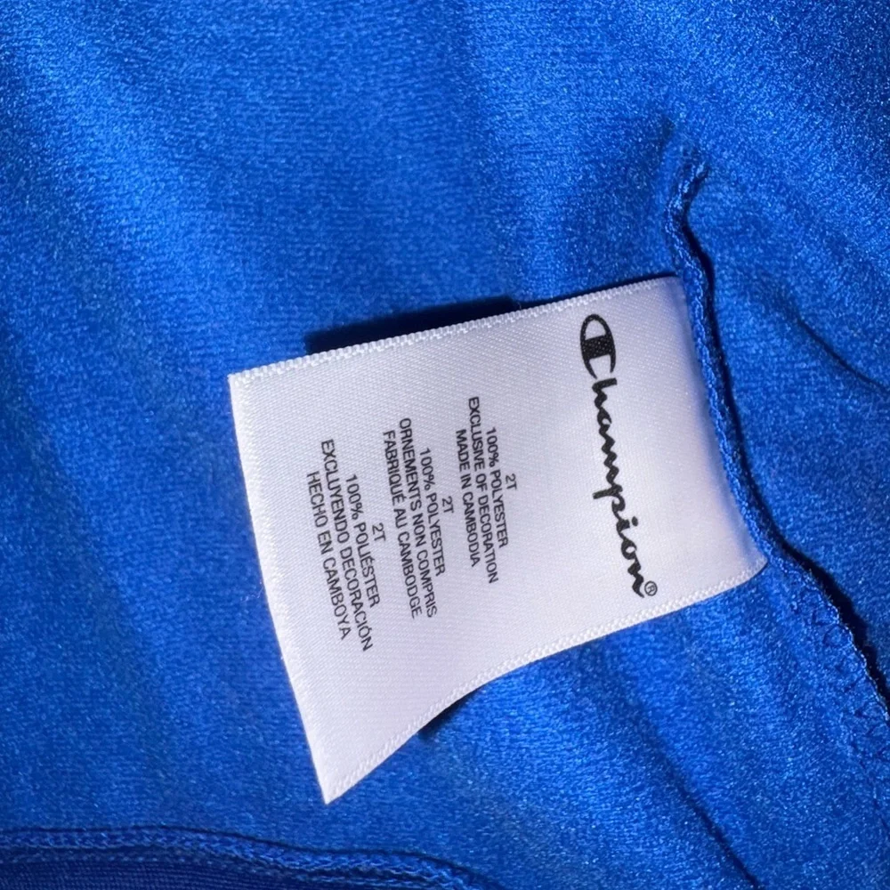 Champion Toddler Two-Piece Blue Track Jacket And Pants Matching Set Boys Size 2T